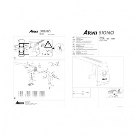 Katuseraam must SANTA FE 00-06