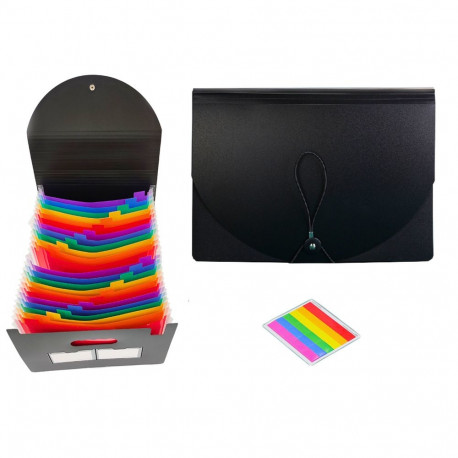 organizer värviline lahtritega kaustik A4 dokumentidele