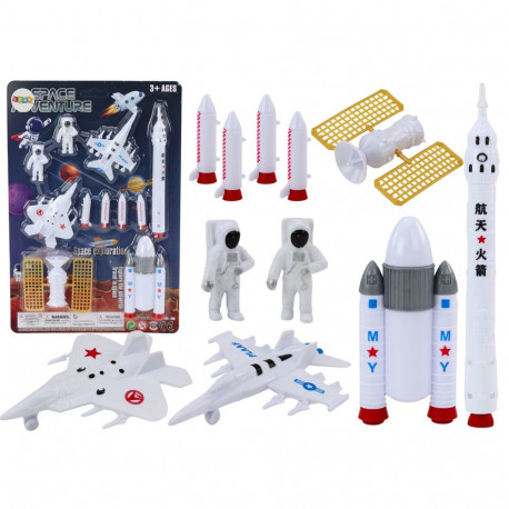 Zestaw Figurek Kosmicznych Astronauci Rakiety 11El