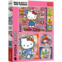 Puzzle 2x200 elementów hello kitty i przyjaciele