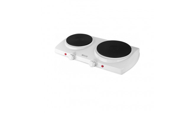 Tabletop elektripliit ECG EV 2512 valge, valget värvi, 2 keeduala