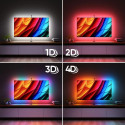 Nanoleaf 4D V2 TV Screen Mirror + Light Strips Kit (for TV & Monitor up to 65'')|24 W|Multicolor RGB