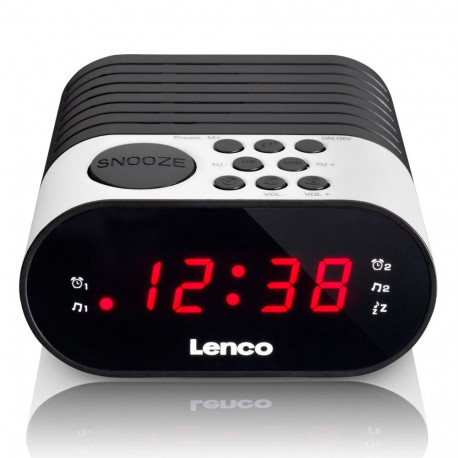 Lenco CR-07 White Radio clock