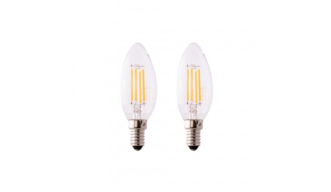 BULB LED B40 4W E14 827 470LM FIL 2PCS