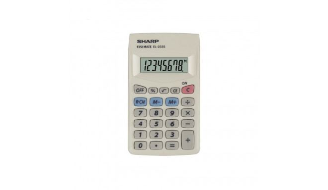 SHARP CALCULATOR HANDHELD BOX EL233S