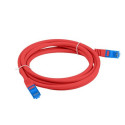 LANBERG PATCHCORD S/FTP CAT.6A 1M RED LSZH