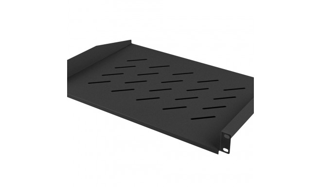 Lanberg AK-1008-B shelf for 19‘’ racks 450/600/800mm (1U, 483x315mm, load capacity up to 20kg) black