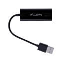 Lanberg NC-0100-01 kaabli liidese/sugupoolte adapter USB-A RJ-45 must