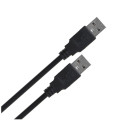 Lanberg CA-USBA-20CU-0010-BK USB-kaabel 1 m 2.0 USB A must