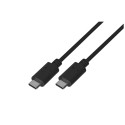Lanberg CA-CMCM-10CU-0010-BK USB 2.0 1m USB-C M/M must kaabel