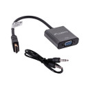 Lanberg AD-0017-BK video kaabli adapter 0,2 m VGA (D-Sub) HDMI Type A (Standard) must