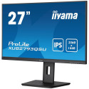 iiyama 27" IPS-panel, 2560x1440@100Hz QHD,1ms, 15cm Height Adj. Stand, 300nits,HDMI, DP, Speakers, U