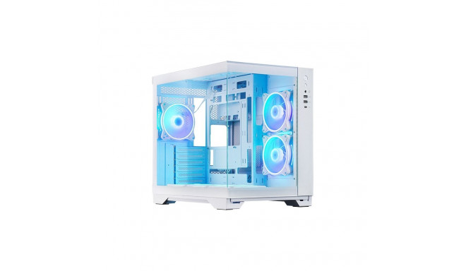 PC case VISIO GM-30W-T G-OP 6xfans ARGB white