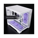 PC case VISIO GM-30W-T G-OP 6xfans ARGB white