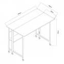 Maclean folding desk table mblack MC-126 B