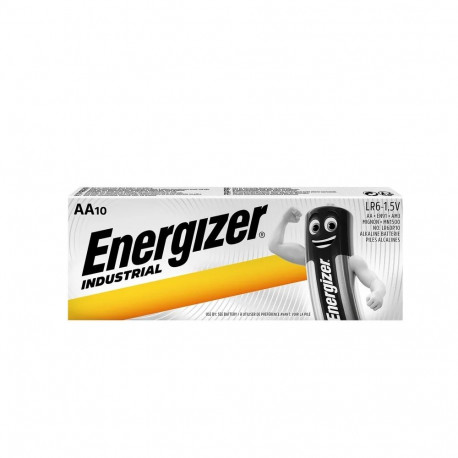 BATTERY,INDUSTRIAL ALKALINE AA 10 pieces
