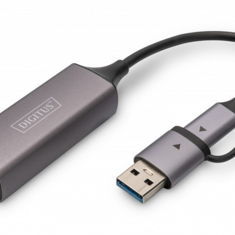 The DIGITUS DN-3028 is a USB 3.0 to Gigabit Ethernet Network Adapter