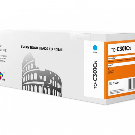Product Name: Cyan Toner Cartridge for OKI C301/C321 (TO-C301CN)
Compatibil