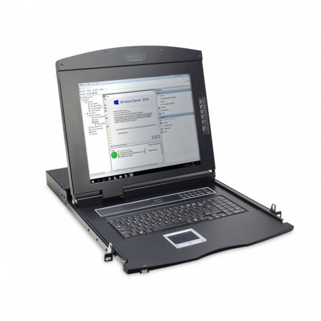 LCD Console 17inch KVM touchpad US keyboard