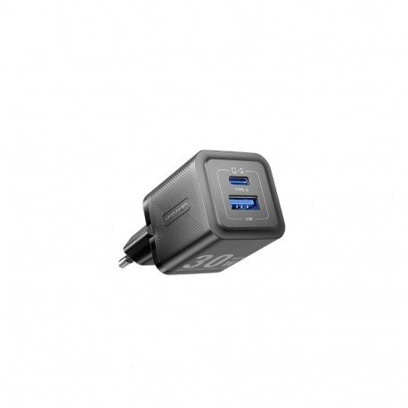 MOBILE CHARGER WALL 30W USB-C/2P BLACK FEQB0-EU VENTION