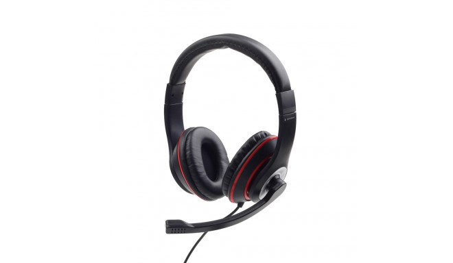HEADSET STEREO BLACK/MHS-03-BKRD GEMBIRD
