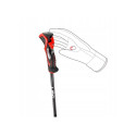 Ski Pole - LEKI 3D AIRFOIL 125 cm Aluminum with TRIGGER 3D SL Grip, Cobra Alpine Basket, 260 g, Unis Ski Pole - LEKI 3D AIRFOIL 125 cm Aluminum with TRIGGER 3D SL Grip, Cobra Alpine Basket, 260 g, Unis
