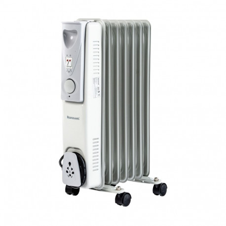 Oil Electric Space Heater - Ravanson OH-07 1500W Indoor Grey