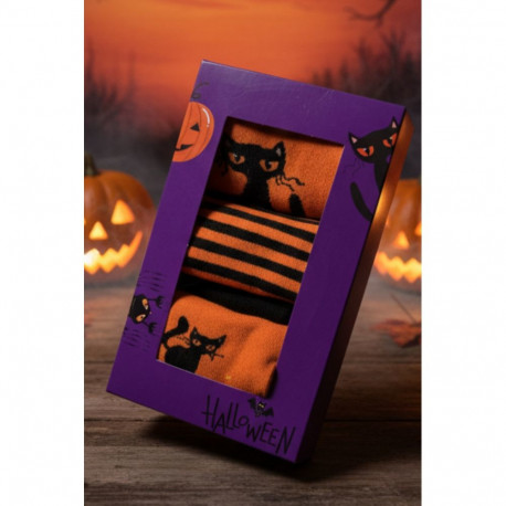 SOKISAHTEL Halloweeni kassisokkidega kinkekarp 444, 446