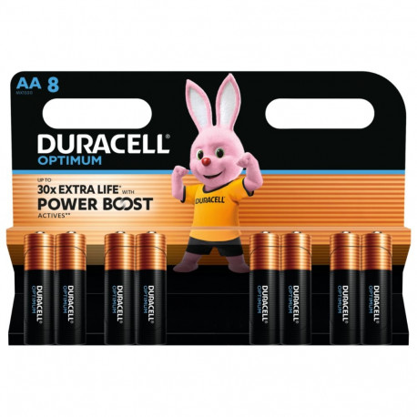 Patareid Duracell Optimum AA LR6 1,5V Alkaline, 1 pakk (pakis 8tk)