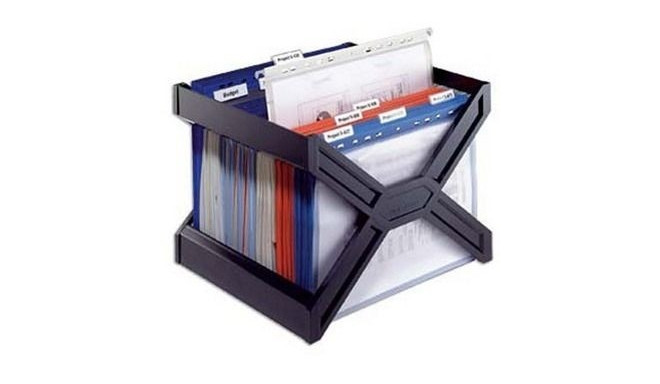 Rippkaante alus Durable Plus 360x270x320mm, must (mahutab ca 30 faili)