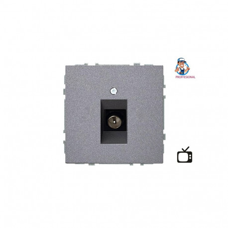 TV SOCKET ITVL-1-01.M/BM MODERN BL