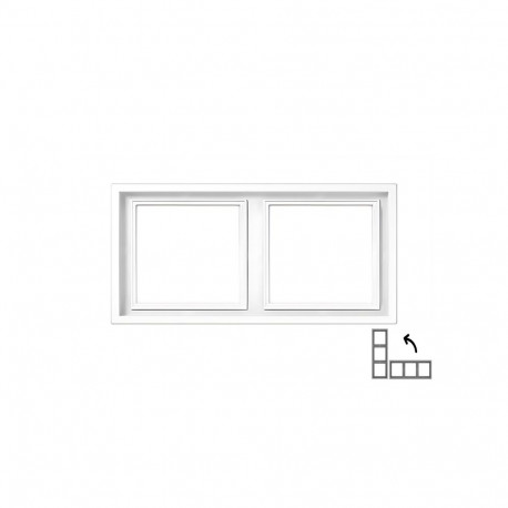 FRAME K14-445-02.M/WM 2PL MODERN WHITE