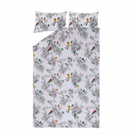 BED COV SET Bird Wilde SATEEN 160x200CM