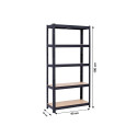 STORAGE SHELF 180X90X45CM 265KG