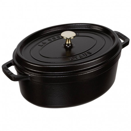 Staub Oval Cocotte, 29cm Black, Cast Iron