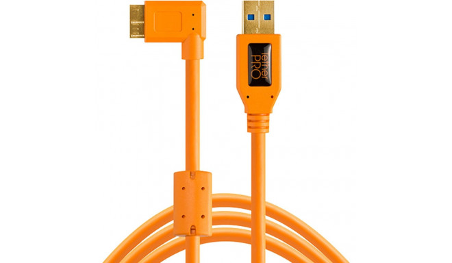 Tether Tools TPro USB 3.0 Micro-B Right Angle 4.6m/15 ORG