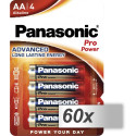 60x4 Panasonic Pro Power LR 6 Mignon AA põhikomplekt karp
