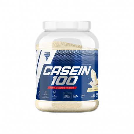 Aeglaselt imenduv kaseiinivalk TREC Casein 100, 600g, Creamy-Vanilla