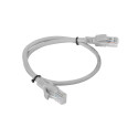 PATCHCORD CAT.5E UTP 1M GREY FLUKE PASSED LANBERG 10-PACK