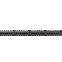 PATCH PANEL 24 PORT 1U 19" CAT.6 UTP BLACK LANBERG