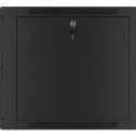 RACK CABINET 19" WALL-MOUNT 9U/600X600 (FLAT PACK) WITH GLASS DOOR BLACK LANBERG V2