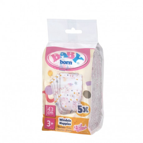 BABY BORN Nappies, 5 pcs