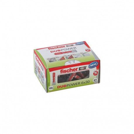 Dübel DUOPOWER 6x30 LD (hellgrau/rot, 100 Stück)