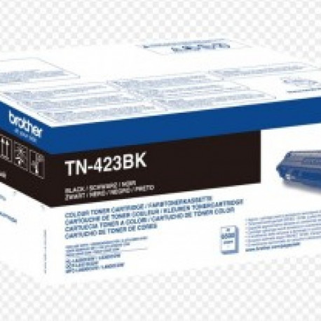 BROTHER TN-423BK BLACK HIGH YIELD TONER, 6,500P