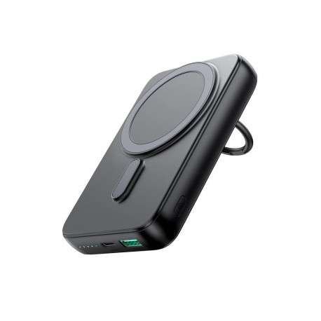 Wireless powerbank 10000mAh Joyroom JR-W050 20W MagSafe with ring and stand - black