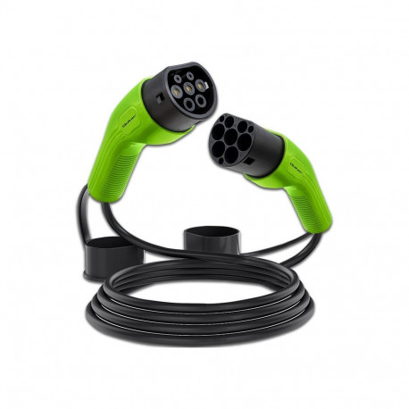 Qoltec 52472 elektrisõiduki laadimiskaabel must Type 2 5 m