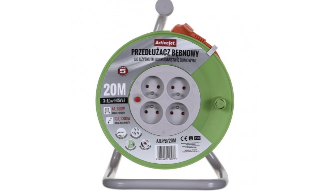 Activejet AJE-PB/20M reel extension cord 20m