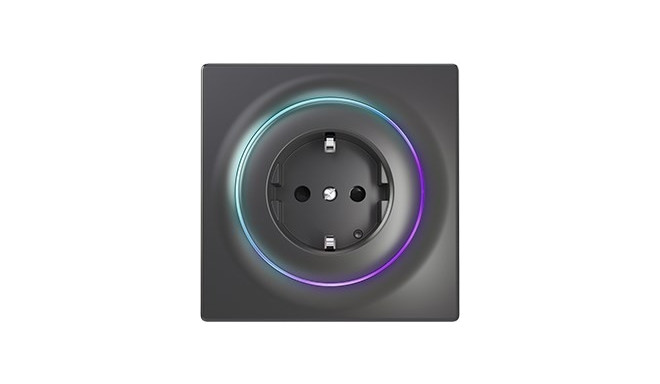 Fibaro FGWOF-011-8 socket-outlet Type F Black