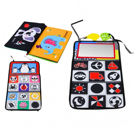 Kahepoolne kokkupandav matt peegliga närimislelud krabisev raamat