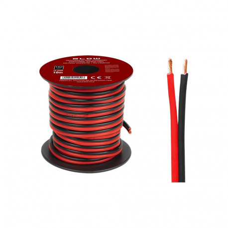 73-333# kõlarikaabel 2x0,75mm must-punane 10m